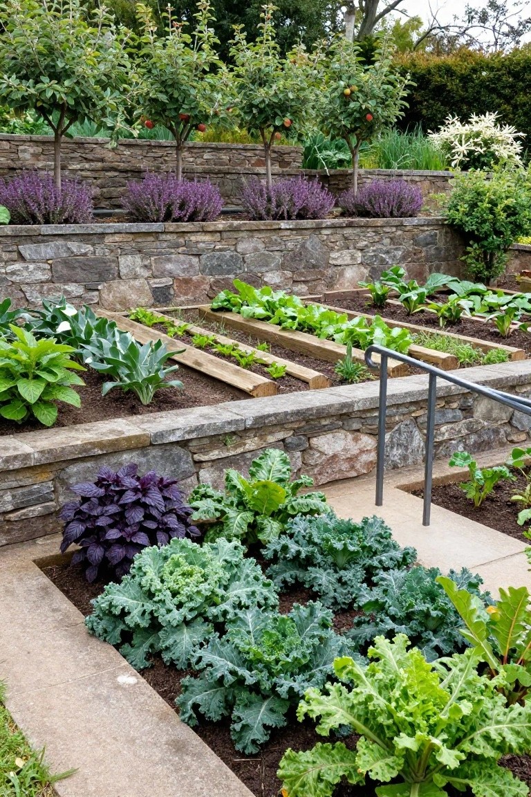 Terraced Raised Beds for Sloped Yards